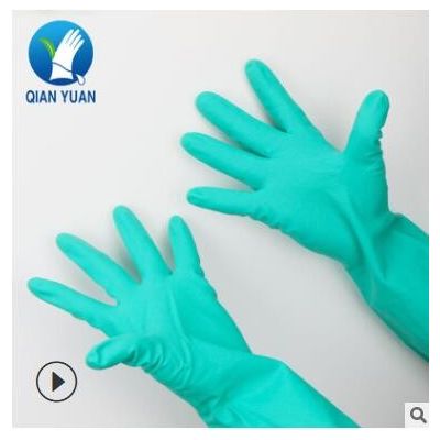 耐磨劳保工业防护手套非一次性耐油丁腈耐酸碱化学防护手套图2