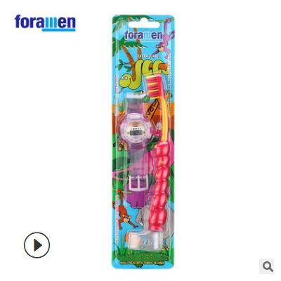 西班牙进口foramen弗里曼毛毛虫幼儿童宝宝牙刷套装1-3-5-12图3