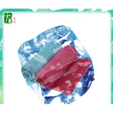 厂家定制夏季降温冷感运动毛巾 户外健身运动巾 数码印花冰巾