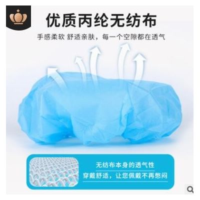 一次性无纺布圆帽男女加厚食品车间防尘透气头套100只图3