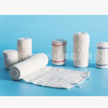 现货供应氨纶红蓝线皱纹绷带 急救包配件crepe elastic bandage