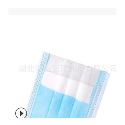 新款防水防尘蓝色无纺布口罩 家庭防护一次性挂耳式口罩厂家图2