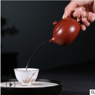 代理加盟一件代发原矿宜兴大红袍西施紫砂壶 手工光素面传统茶壶