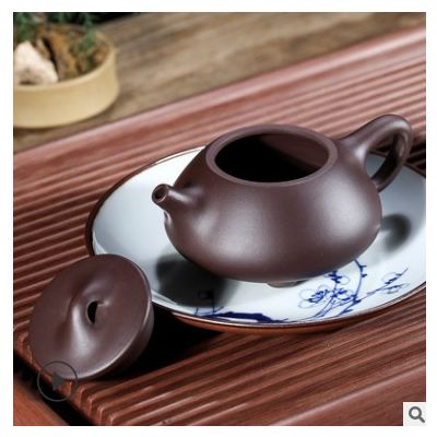 球孔紫砂壶批发 宜兴正品原矿老紫泥 景舟石瓢茶壶 一件代发 混批图3