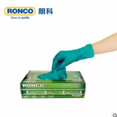 RONCO朗科一次性丁腈手套加厚耐用耐磨食品科研工业劳保防护手套