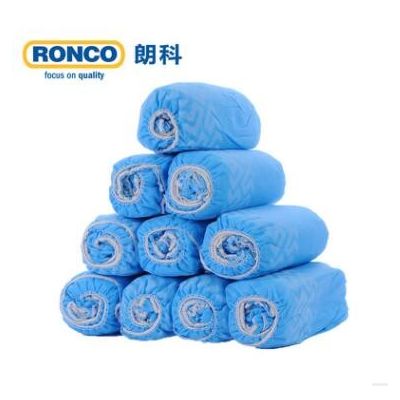 RONCO朗科一次性无纺布鞋套加厚耐磨防尘家用实验室机房室内图2