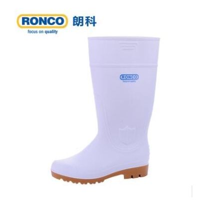 RONCO朗科PVC水鞋防水鞋雨鞋防滑耐磨耐酸碱图3