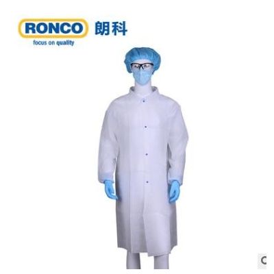 RONCO朗科无纺布实验服一次性防护服大褂防尘防水图2