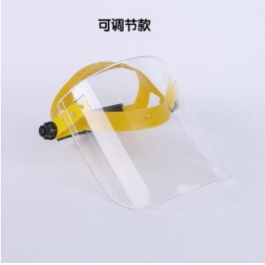 电焊防护面罩小有机玻璃面罩防冲击防飞溅防酸碱透明有机半面罩