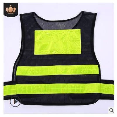 批发反光衣网布透气款道路工地施工汽车安全骑行工人反光马甲图3