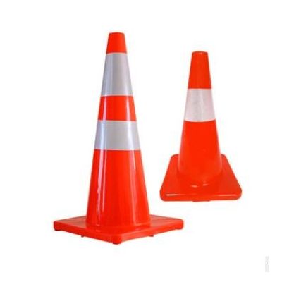塑料警示路锥交通警示路障反光路锥70cm可定制塑料雪糕筒隔离图2