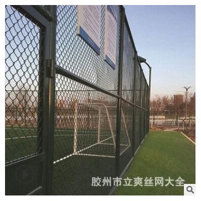 青岛球场围网 篮球场防护围栏 定制体育场勾花围网学校足球场围网图2