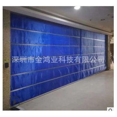 防火卷帘门厂家 超低价批发双轨双帘特级无机布防火卷帘门图3