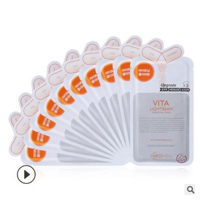 一般贸易进口 MEDIHEAL美迪惠尔维生素面膜3倍升级版10片图3