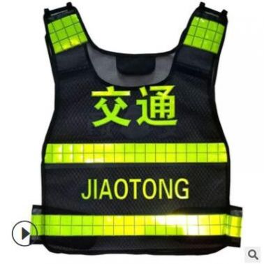 反光背心警示马甲施工交通路政衣服网格透气热熔款荧光衣服装