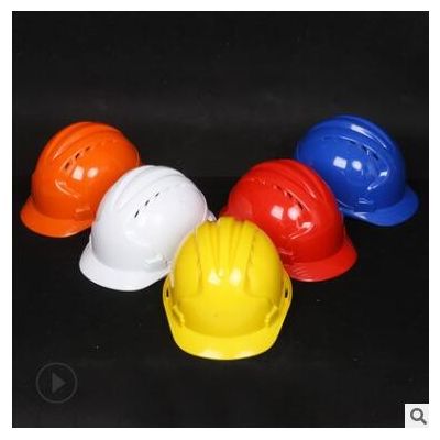 可印字安全帽建筑工地透气抗压防砸三筋ABS塑料劳保头盔厂家批发图3