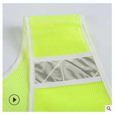 夏季网纱反光马甲工程施工背心交通执勤安全服骑行可印图3