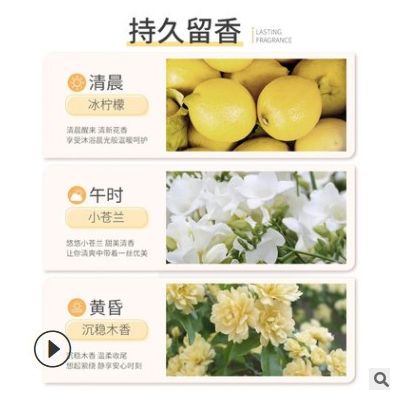 小苍兰氨基酸洗发水柔顺去屑香水沐浴乳清爽控油洗护套装持久留香图2