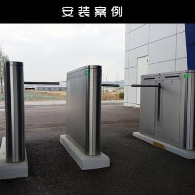整盖平面一字闸人行通道闸机社区医院小区门闸通行闸机门禁系统图2