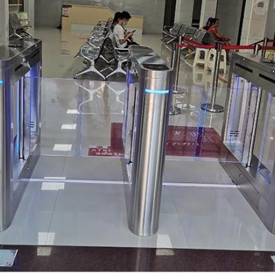 整盖平面小摆闸人行道闸门摆闸门禁系统办公楼工地小区通道闸机图5