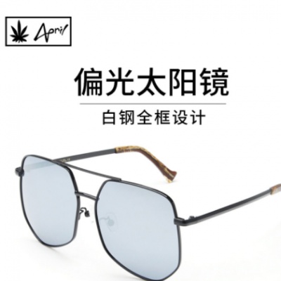 时尚偏光墨镜OEM加工定制UV400太阳眼镜男女个性不规则框架太阳镜图2