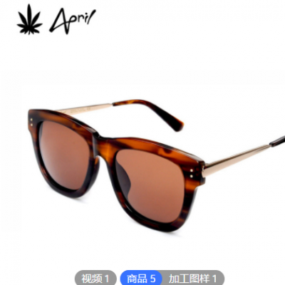 加工定制男女时尚板材太阳镜 品牌代工遮阳镜OEM贴牌变色偏光墨镜图2