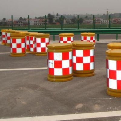 防撞桶反光膜公路用红白大方格隔离墩反光贴隔离柱反光贴膜图2