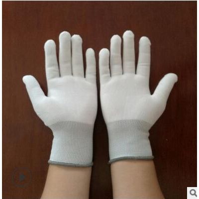 尼龙手套芯白色工作业手套胚坯电子防静电透气手套心13针涤纶劳保图2
