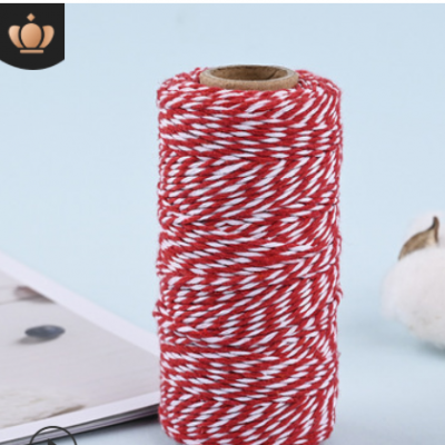 厂家直供双色双股棉线创意编织DIY彩色吊牌棉线棉绳捆绑粽子绳图2