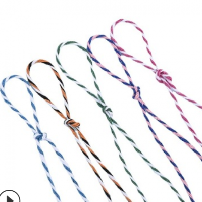 厂家双合股彩色棉绳 DIY捆绑编织棉线 挂毯吊牌包粽子细绳子批发图3