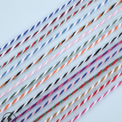 厂家双合股彩色棉绳 DIY捆绑编织棉线 挂毯吊牌包粽子细绳子批发图2