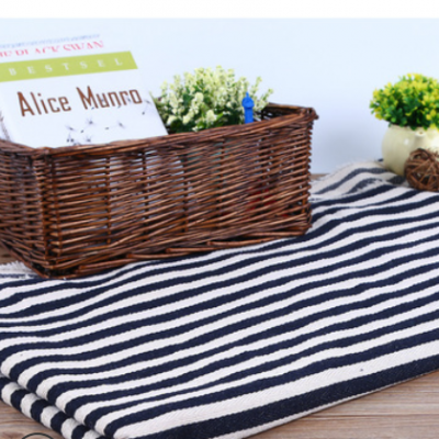 厂家直供条纹布料色织帆布面料棉麻布家纺箱包鞋材抱枕沙发布图3