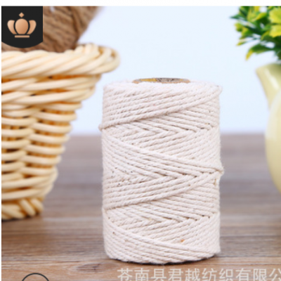批发0.5-1-2mm白色三股棉绳棉线 纯棉材质棉线 吊牌棉绳棉线图3
