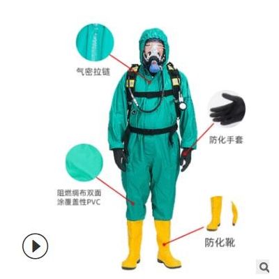 轻型连体防化服 酸碱防护服 密封性化学物质防护服图3