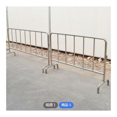 不锈钢铁马护栏户外市政交通工地商场车站地铁可移动排队防护围栏图3