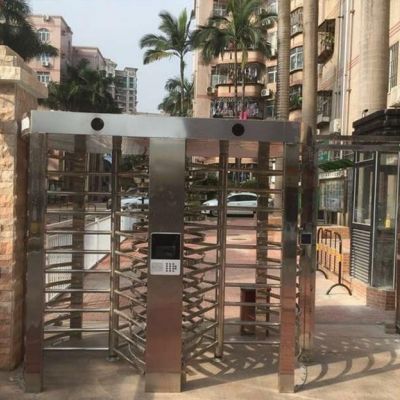 双门全高转闸地铁旋转门小区入口工地转闸图4