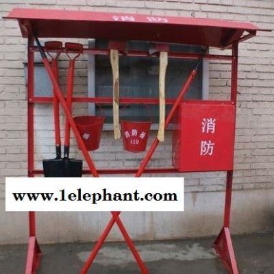 淮海单双排消防架 可配有消防斧、消防锹、消防钩 消防桶 水带箱 消防架图3