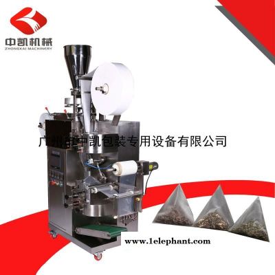 网状尼龙茶包包装机 电子秤花茶袋泡茶包装机 茶包挂线挂标包装机图2