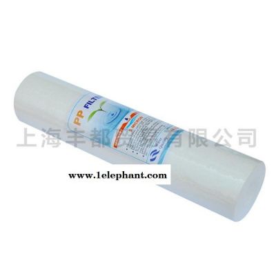 纯水机过滤芯生产厂家 10寸平面PP棉滤芯 净水器熔喷PP滤芯图1