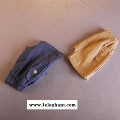 韩版童裤大PP裤子 棉麻**童短裤 男宝宝潮裤 超值**童裤图3