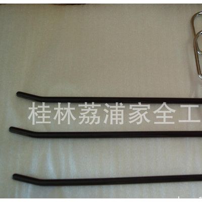 荔浦衣架 直销单层毛巾架 双层毛巾架 高锰钢浸塑衣架 防滑架图3