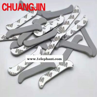 厂家定制CHUANGJIN防滑垫片格纹脚垫圆形正方形格纹防震胶垫图7