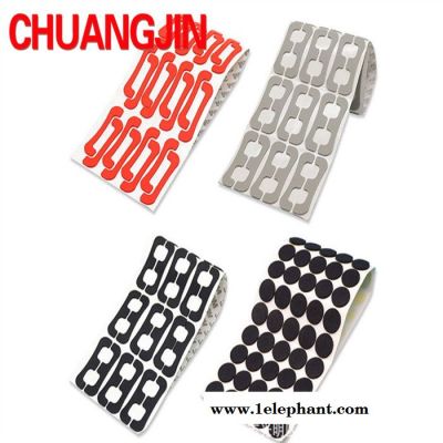 厂家定制CHUANGJIN防滑垫片格纹脚垫圆形正方形格纹防震胶垫图3