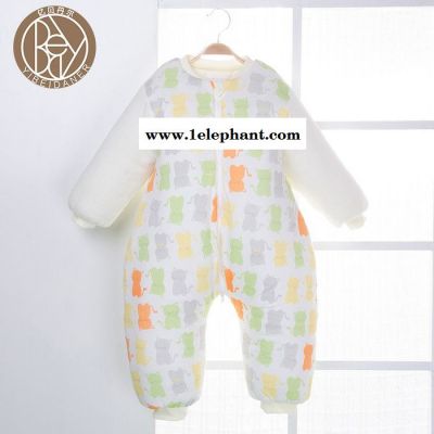亿贝丹尔【新品】秋冬婴儿分腿睡袋 宝宝睡袋 纯棉儿童空调房儿童防踢被图2