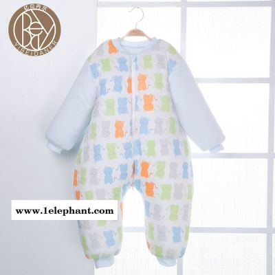 亿贝丹尔【新品】秋冬婴儿分腿睡袋 宝宝睡袋 纯棉儿童空调房儿童防踢被图3