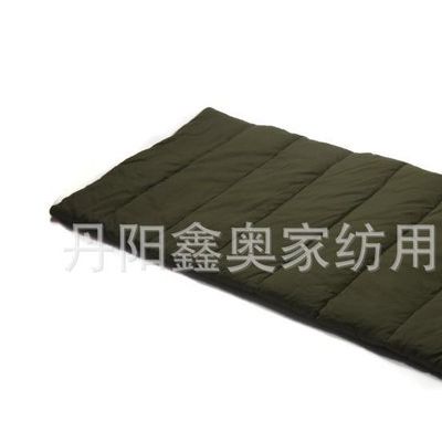 美爽爽法兰绒加大加宽压缩包互拼户外野营旅游成人信封带帽睡袋图2