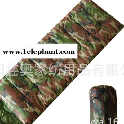 美爽爽亏本**成人户外旅游野营军训迷彩印花信封带帽睡袋图3