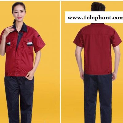 天惠服饰 专业定制 工装 加LOGO工作服短袖套装 男 夏装 工程服 汽修服 维修服 半袖劳保工服图5