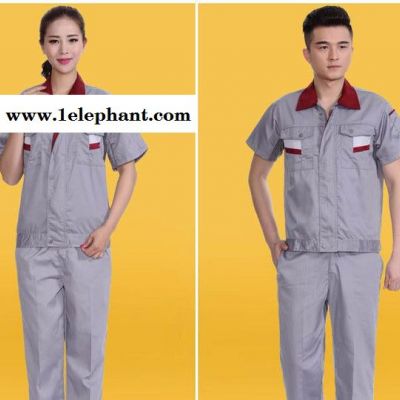 天惠服饰 专业定制 工装 加LOGO工作服短袖套装 男 夏装 工程服 汽修服 维修服 半袖劳保工服图4