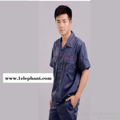 现货 男女装短袖套装工作服 物流机修工厂车间工衣工程服